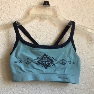 Patagonia blue sports bra